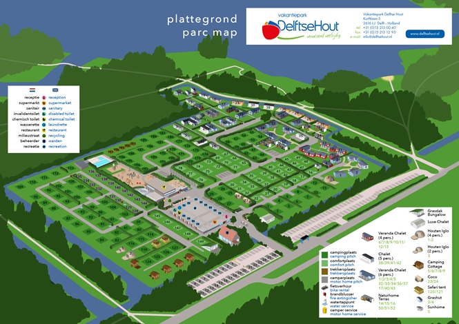 Vakantiepark Delftse Hout Kaart &amp; plattegrond de beste aanbiedingen!